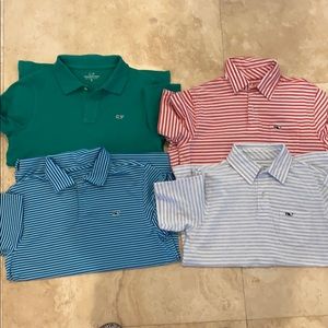 Vineyard vines polos size M  10-12 boys